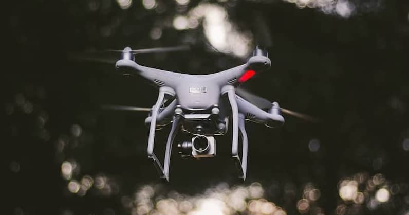 Beispiel einer Drohnen-Kamera: Hier die des DJI Phantom 4 Beispiel einer Drohnen-Kamera: Hier die des DJI Phantom 4