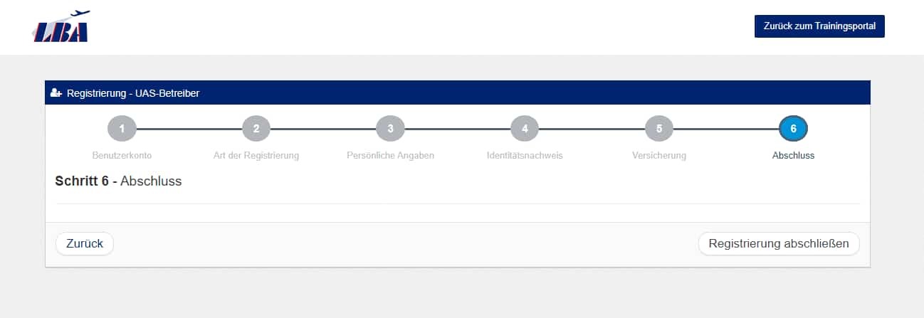 Drohne Registrierung LBA