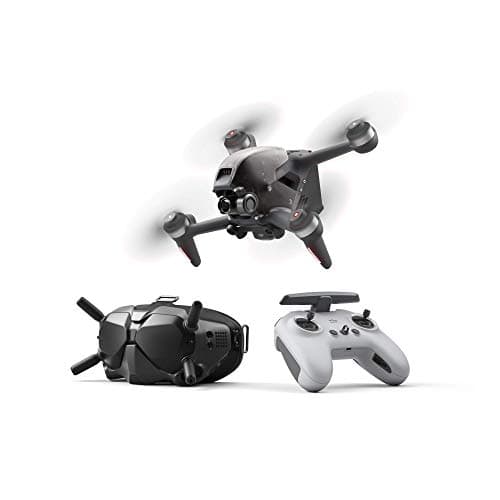 DJI FPV Drohne, Controller und Goggles. DJI FPV Combo Drohne