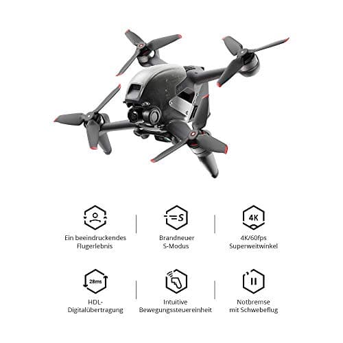 DJI FPV: Racing-Drohne für Einsteiger. 4K-Kamera, 140 km/h, Notbremse & mehr. DJI FPV Renndrohne