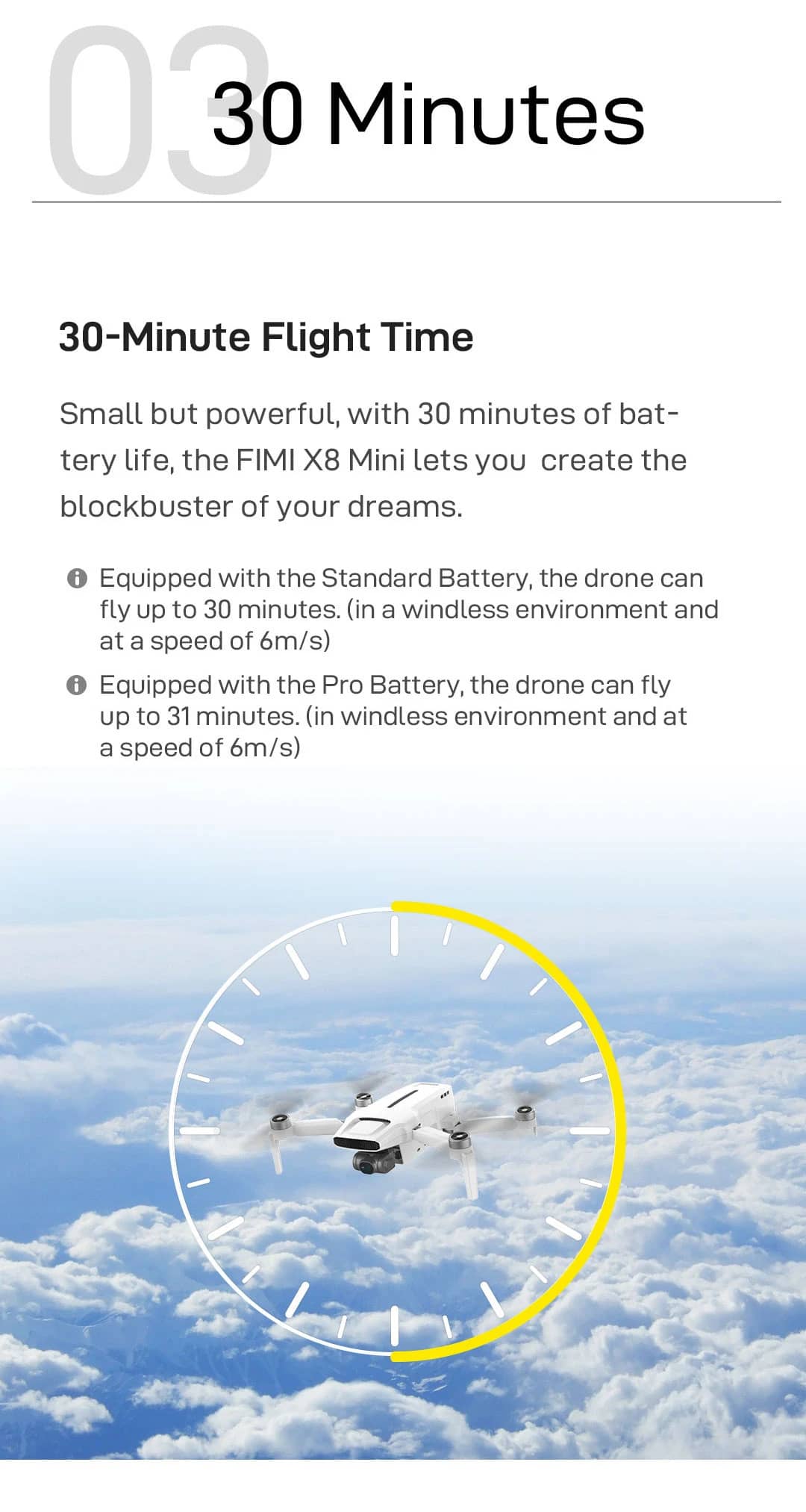 Xiaomi FIMI X8 Mini Flugadauer