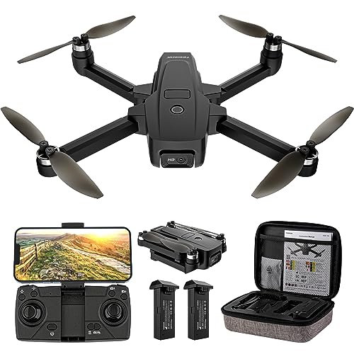 Die TEEROK T18 mit Controller, 2 Akkus & Tragetasche. TEEROK T18 Drohne