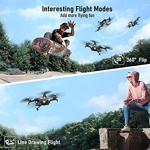 Einige der automatischen Flug- & Aufnahmemodi Wipkviey T26 Quadrocopter