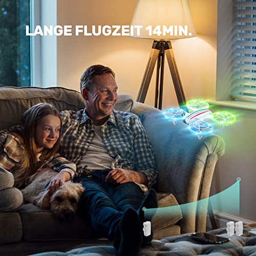 Lange Flugzeit dank 2 Akkus DEERC D23 Multicopter